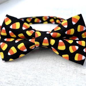 Cat Candy Corn Bow Tie AND Collar Halloween